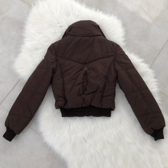 Brown Puffer Jacket, size XS - Picture 3 of 5